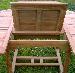 Hardwood Benches and Garden Seats - Close up photos - extending table