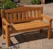 Pine garden bench 360
