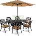 6 seater cast aluminium furniture suite 462