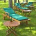 Hardwood sunbed 670